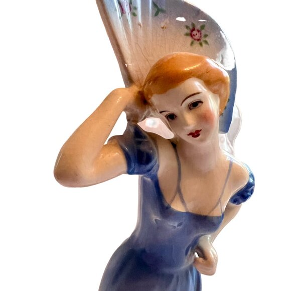 the blue lady porcelain figure - Picture 6 of 6